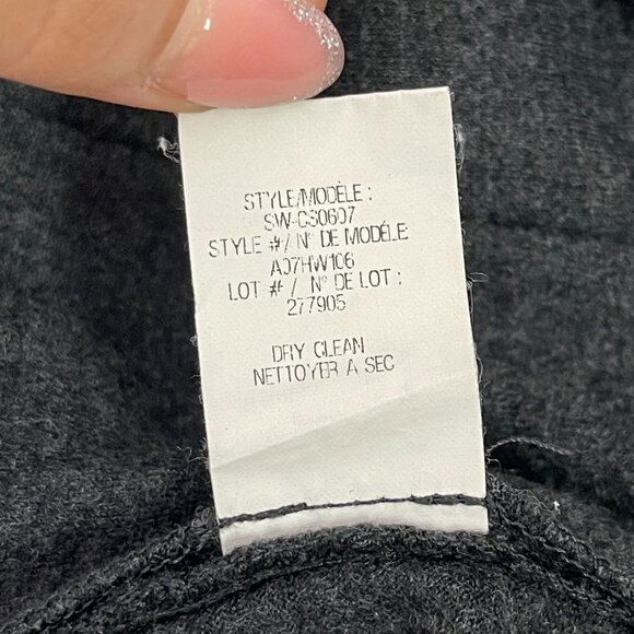 Helmut Lang Women's Black 100% Wool Wrap Long Sleeve Blouse Size Medium - Picture 7 of 10